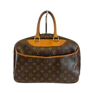 Louis Vuitton Deauville Monogram Canvas Satchel – Vintage French Vanity Bag EUC